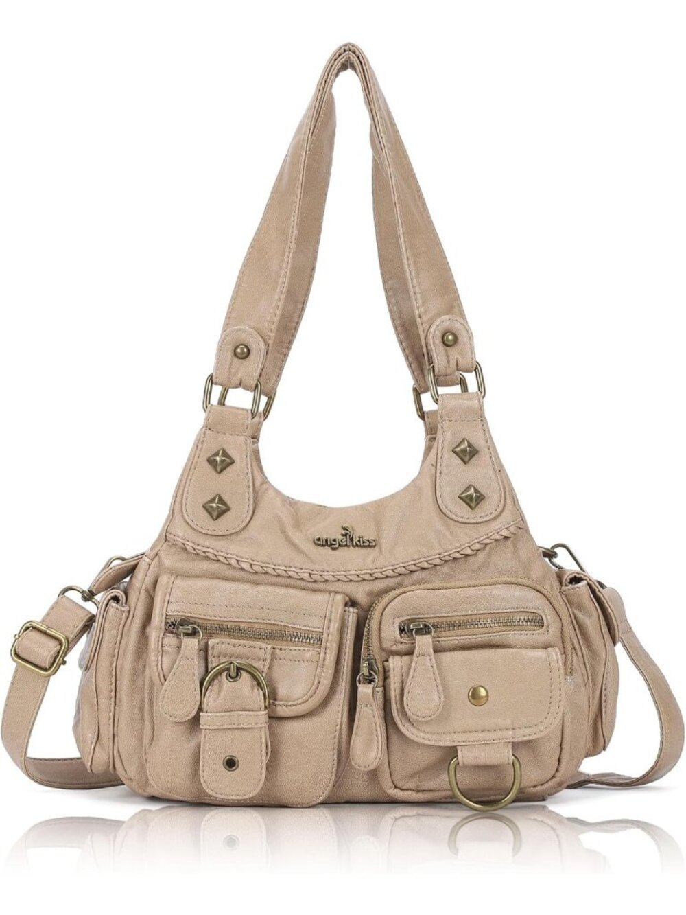 Stylish Vegan Leather Hobo Bag for Women | Versatile Shoulder & Crossbody Purse